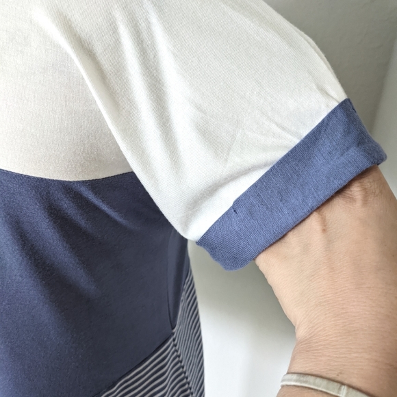 S - Late August - Striped Soft Pocket Tee - Picture 5 of 9